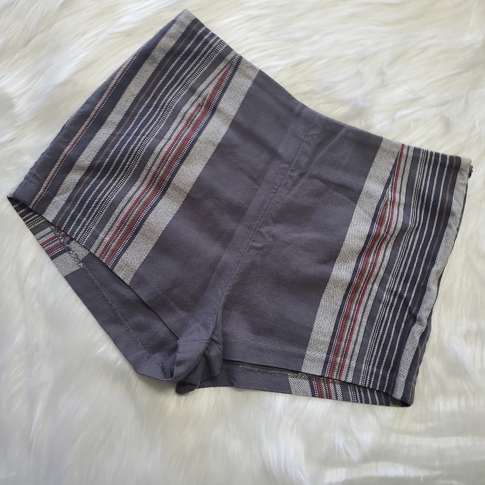 Free people stripped shorts, size 6.